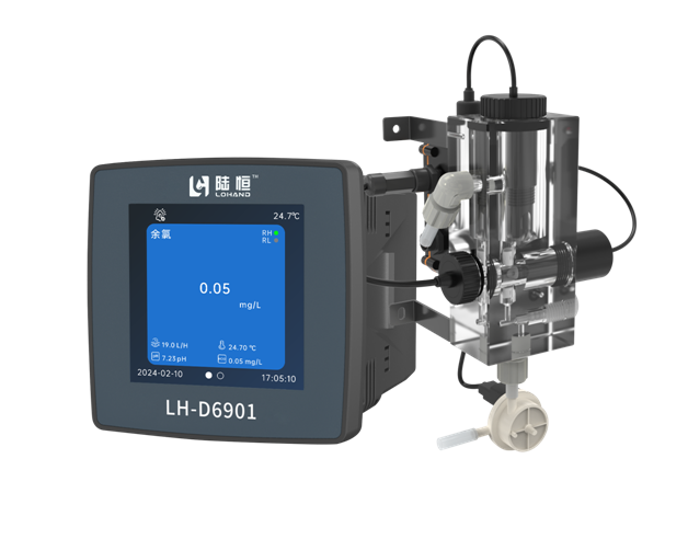 陆恒在线余氯监测仪 LH-D6901+LH-DL06